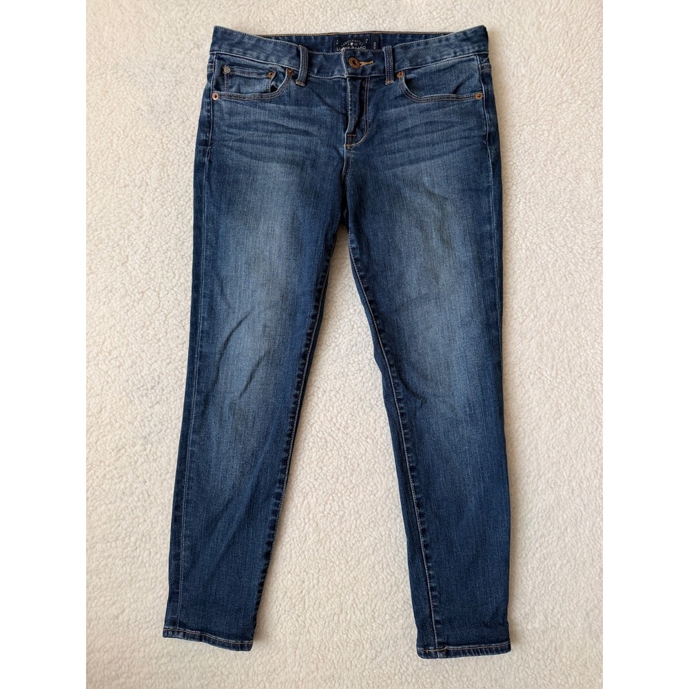 Lucky Brand Lolita Capri Jeans Womens 4 Blue Med Wash Mid Rise Stretch Denim